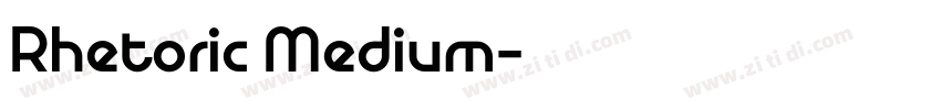 Rhetoric Medium字体转换